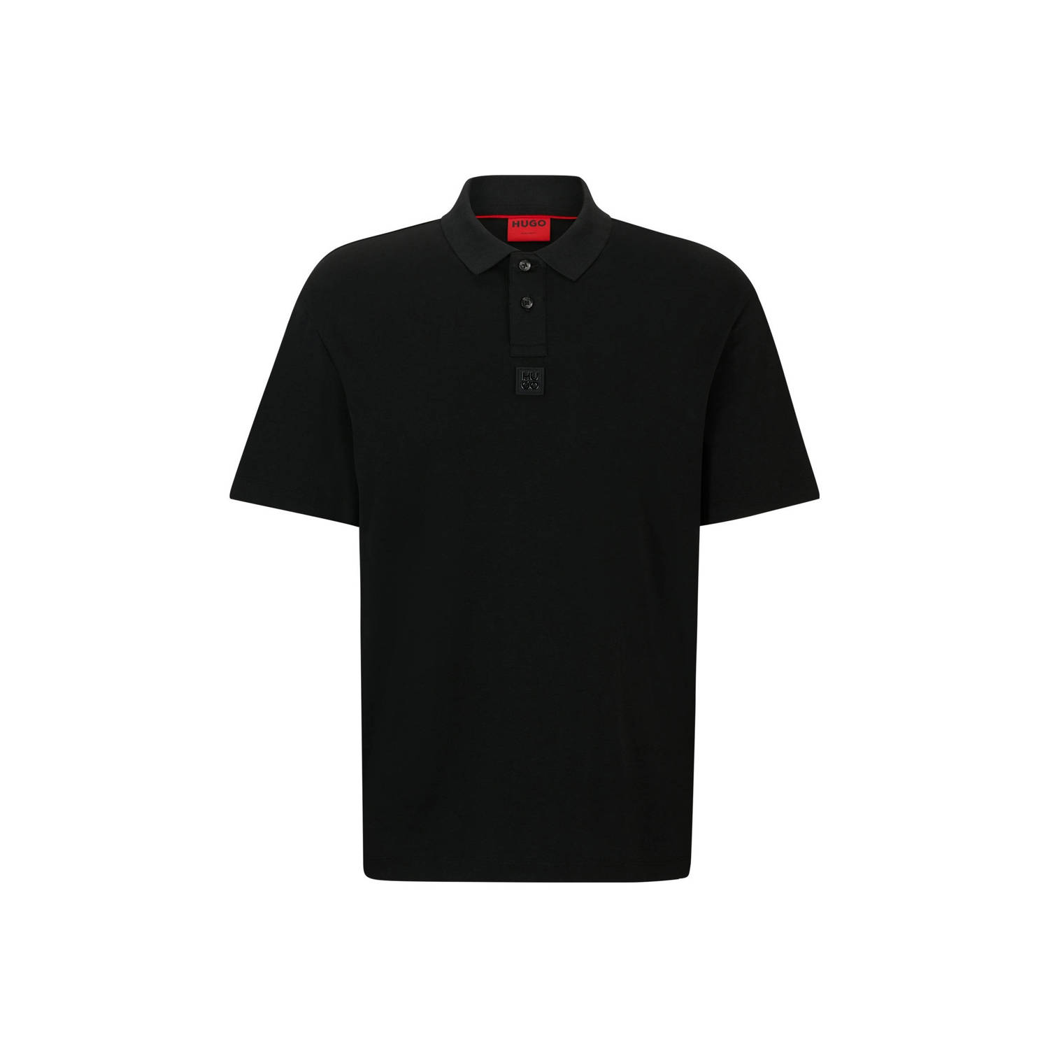 HUGO Regular fit poloshirt met labelbadge model 'Deabono'