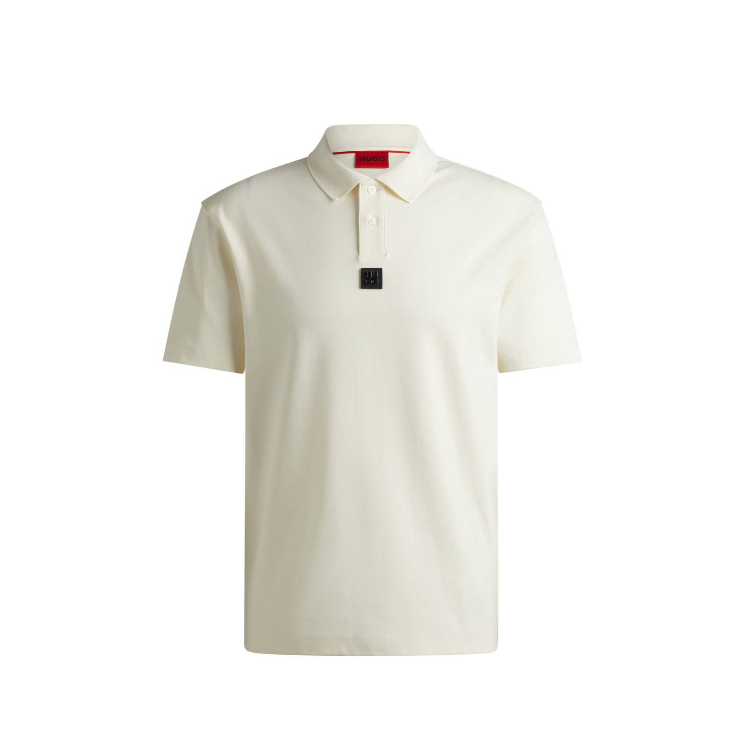 HUGO Regular fit poloshirt met labelbadge model 'Deabono'