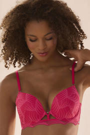 thumbnail: Lascana voorgevormde push-up bh fuchsia