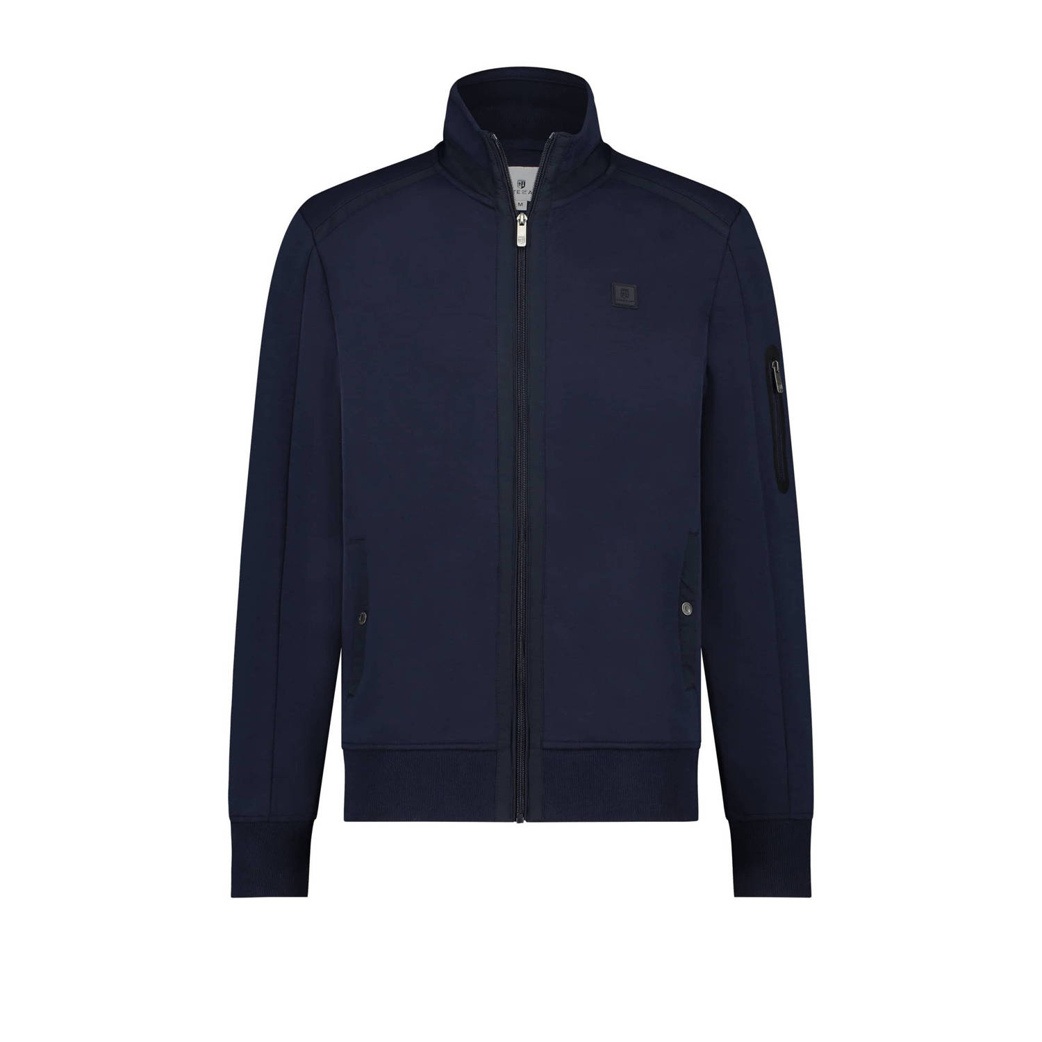 State of Art Stijlvolle Sweat Cardigan Blue Heren