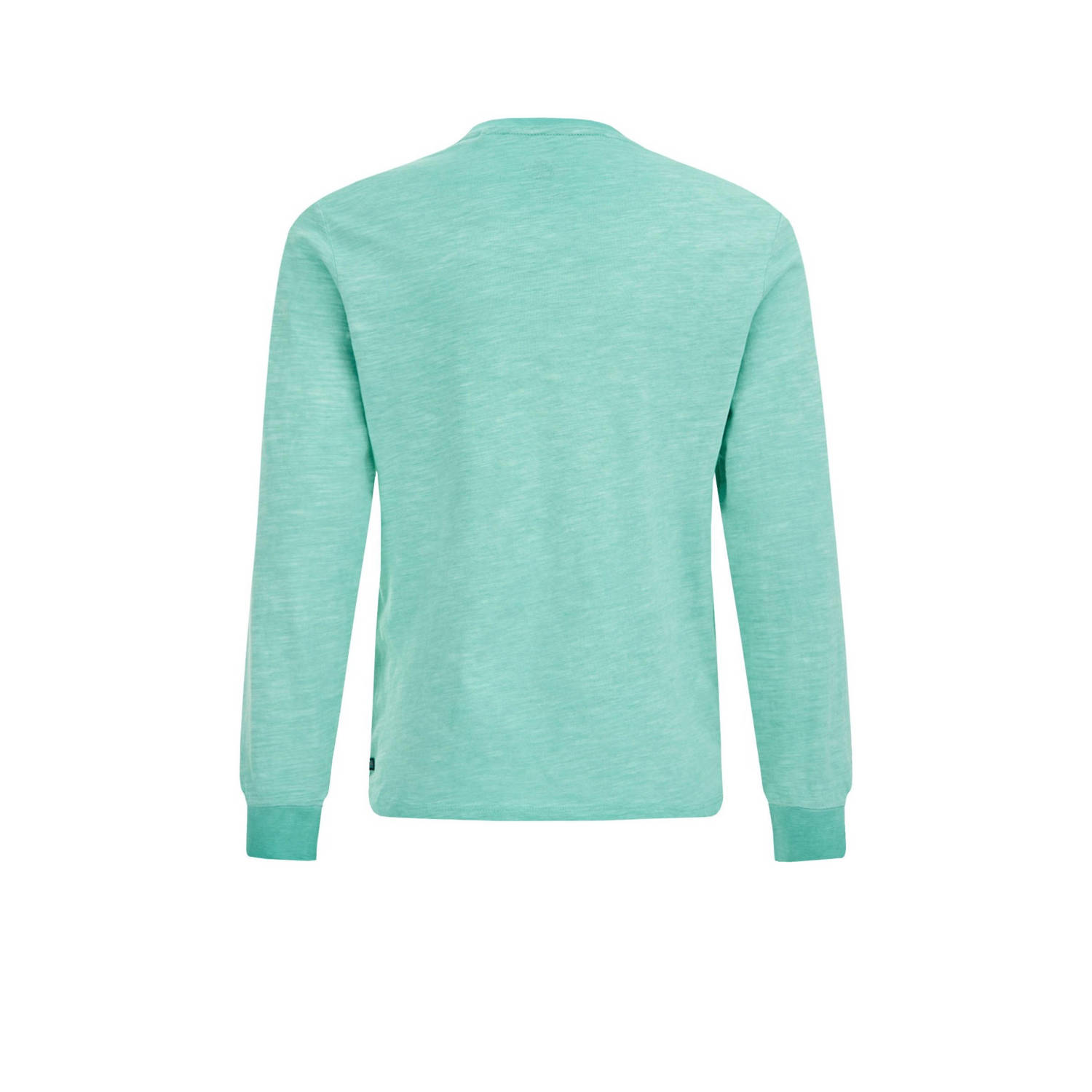 WE Fashion longsleeve met printopdruk mintgroen