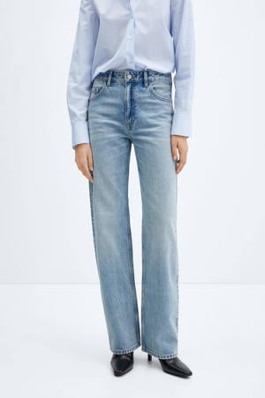straight jeans light blue denim