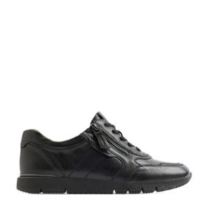 comfort leren sneakers zwart