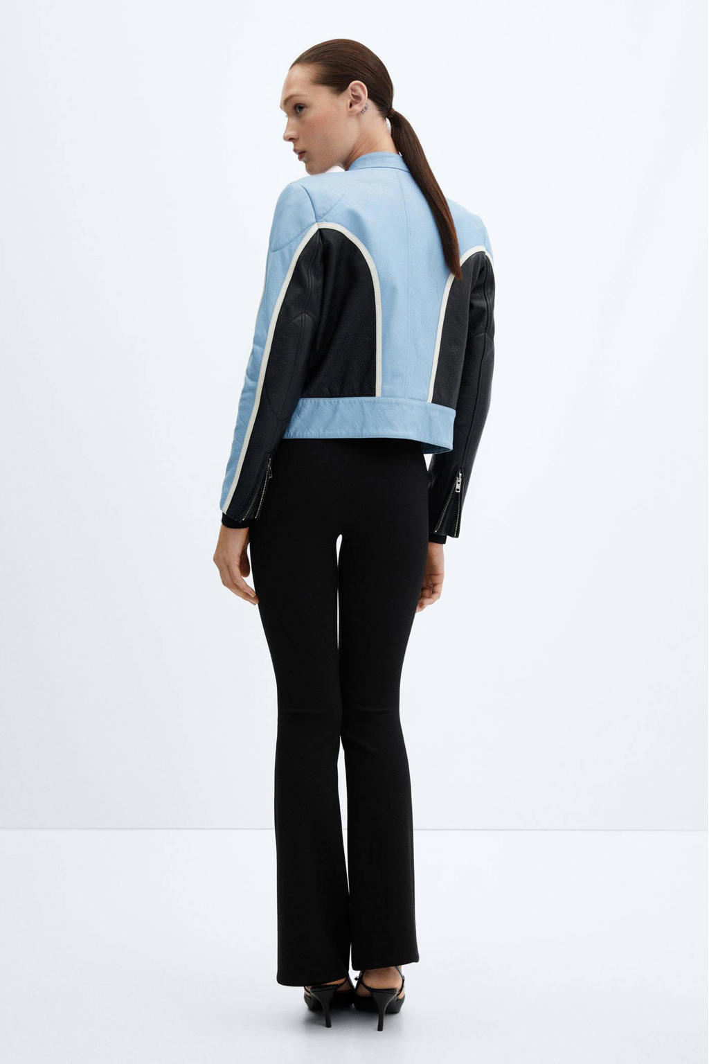 legging flared zwart