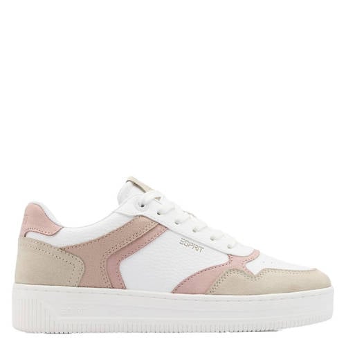 ESPRIT sneakers dames wit/roze afbeelding