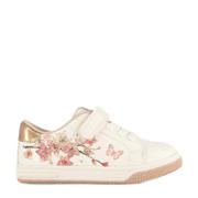 thumbnail: Witte meisjes Graceland sneakers van imitatieleer met veter- met klittenbandsluiting