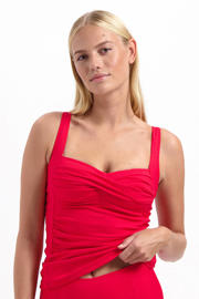 thumbnail: Cyell voorgevormde tankini bikinitop rood