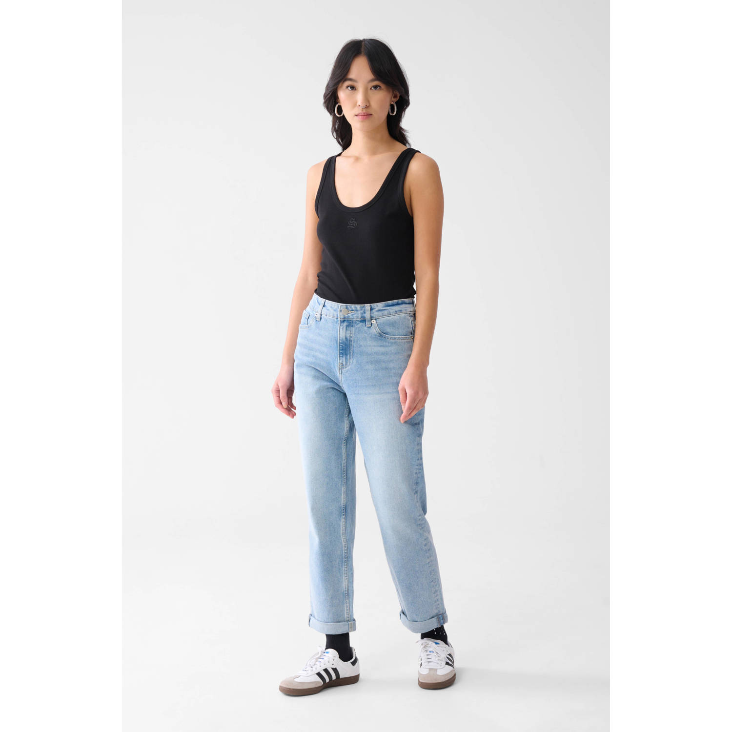Shoeby top met logo zwart