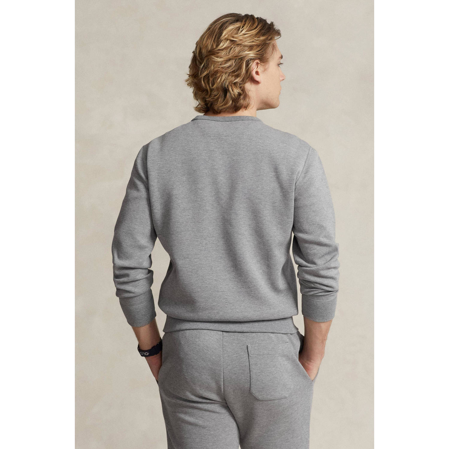 POLO Ralph Lauren sweater met logo grey htr