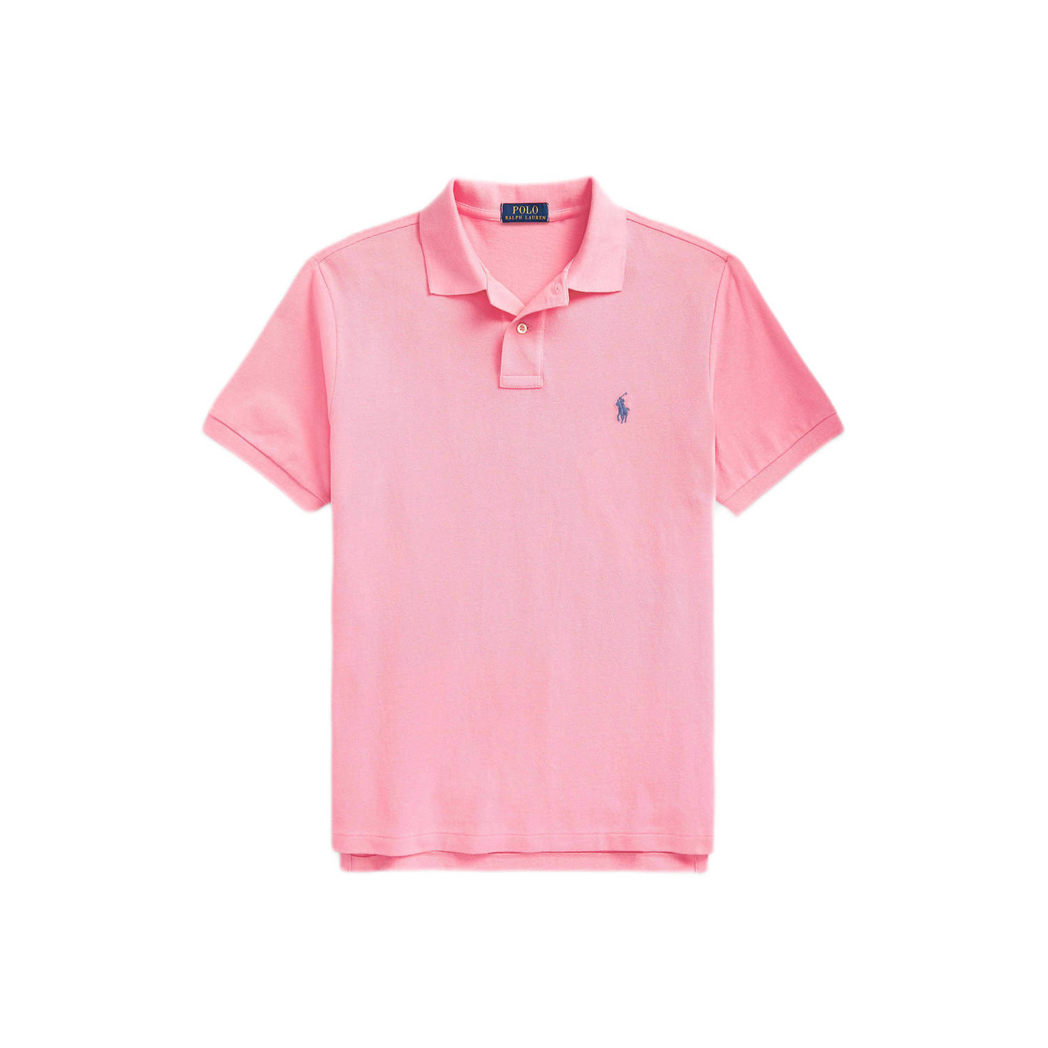 Ralph Lauren Katoenen Piqué Poloshirt Pink Heren