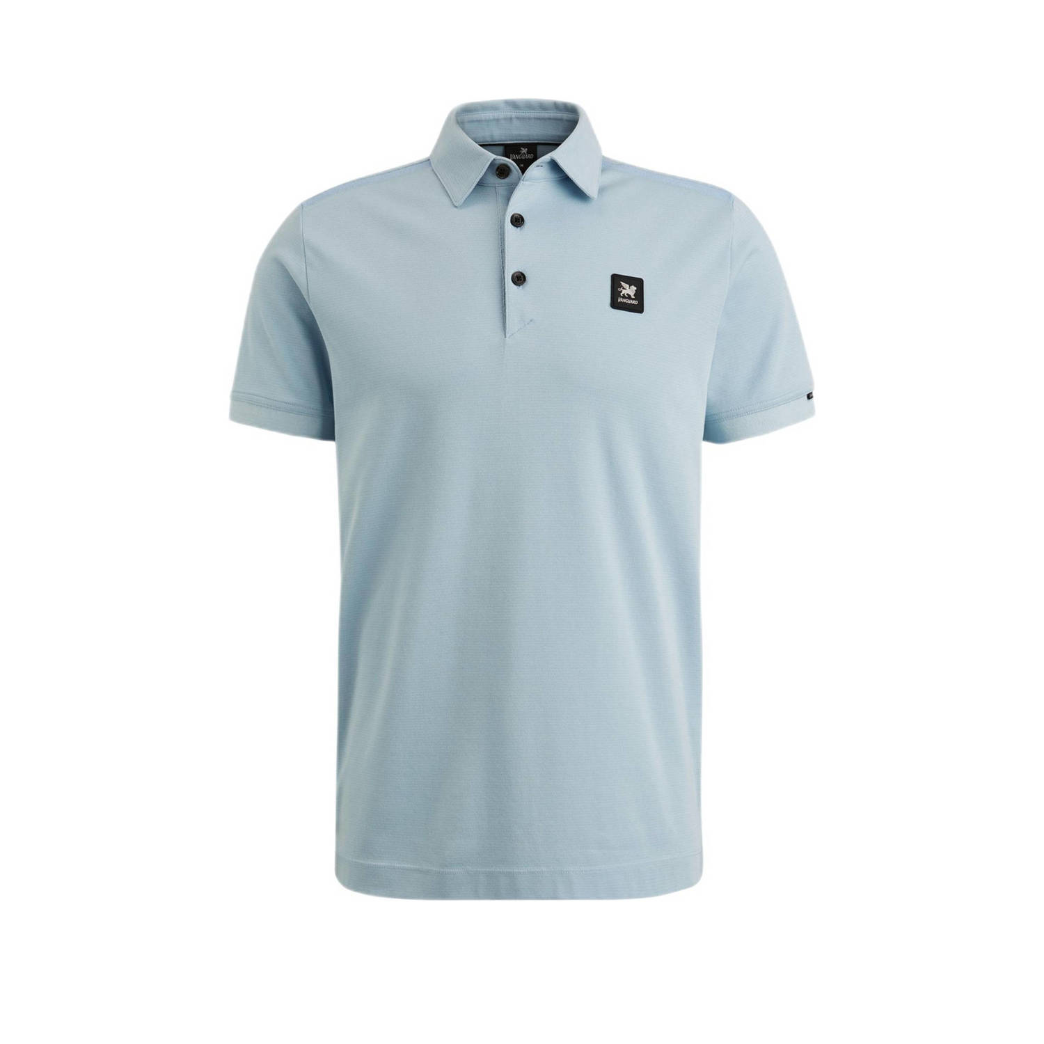 Vanguard regular fit polo met logo lichtblauw