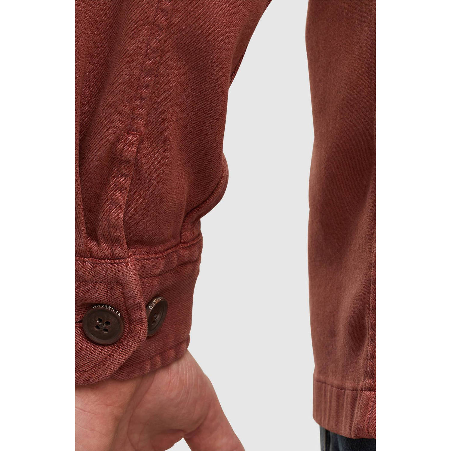 Vanguard regular fit overshirt 8156 rood