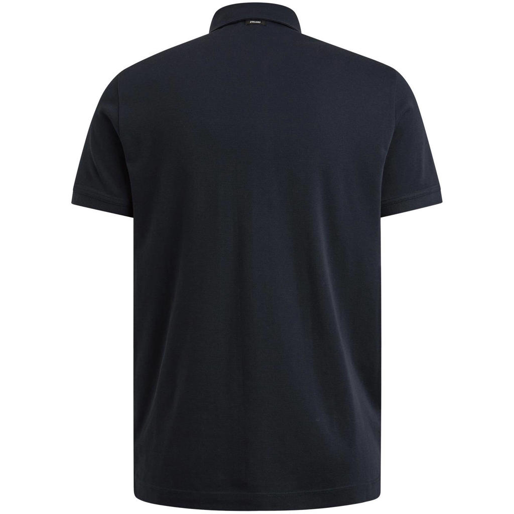 Vanguard regular fit polo met logo donkerblauw | wehkamp