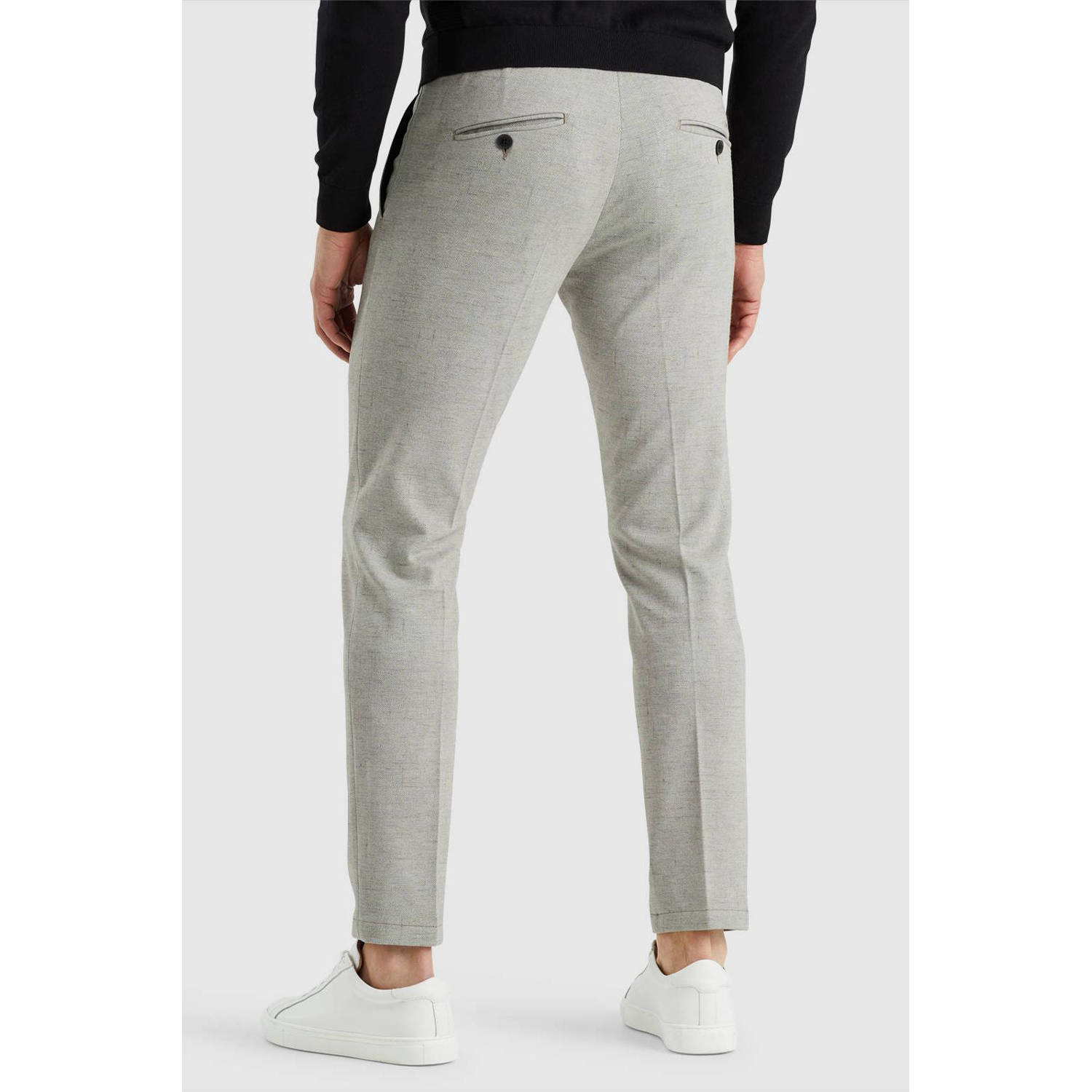 Vanguard gemêleerde slim fit chino V11 8265 grijs bruin