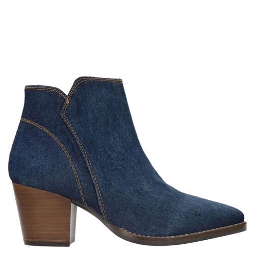 Manfield denim enkellaarzen blauw afbeelding