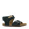 Shoesme suède sandalen donkerblauw