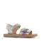 Shoesme leren sandalen roze metallic