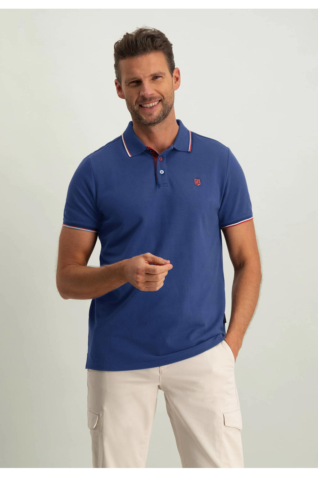Polo's korte mouw blauw State of Art