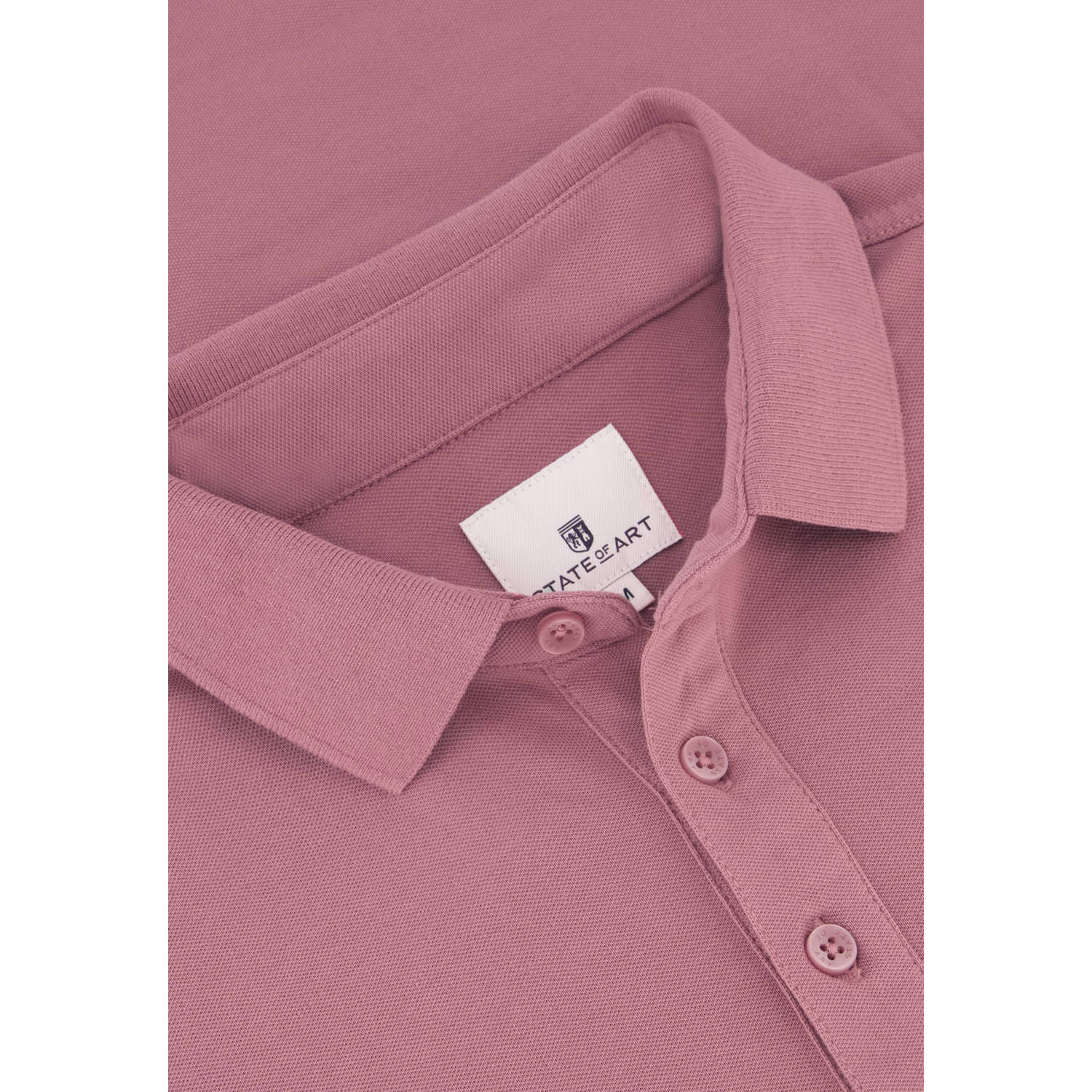 State of Art regular fit polo met logo 4300 flamingouni