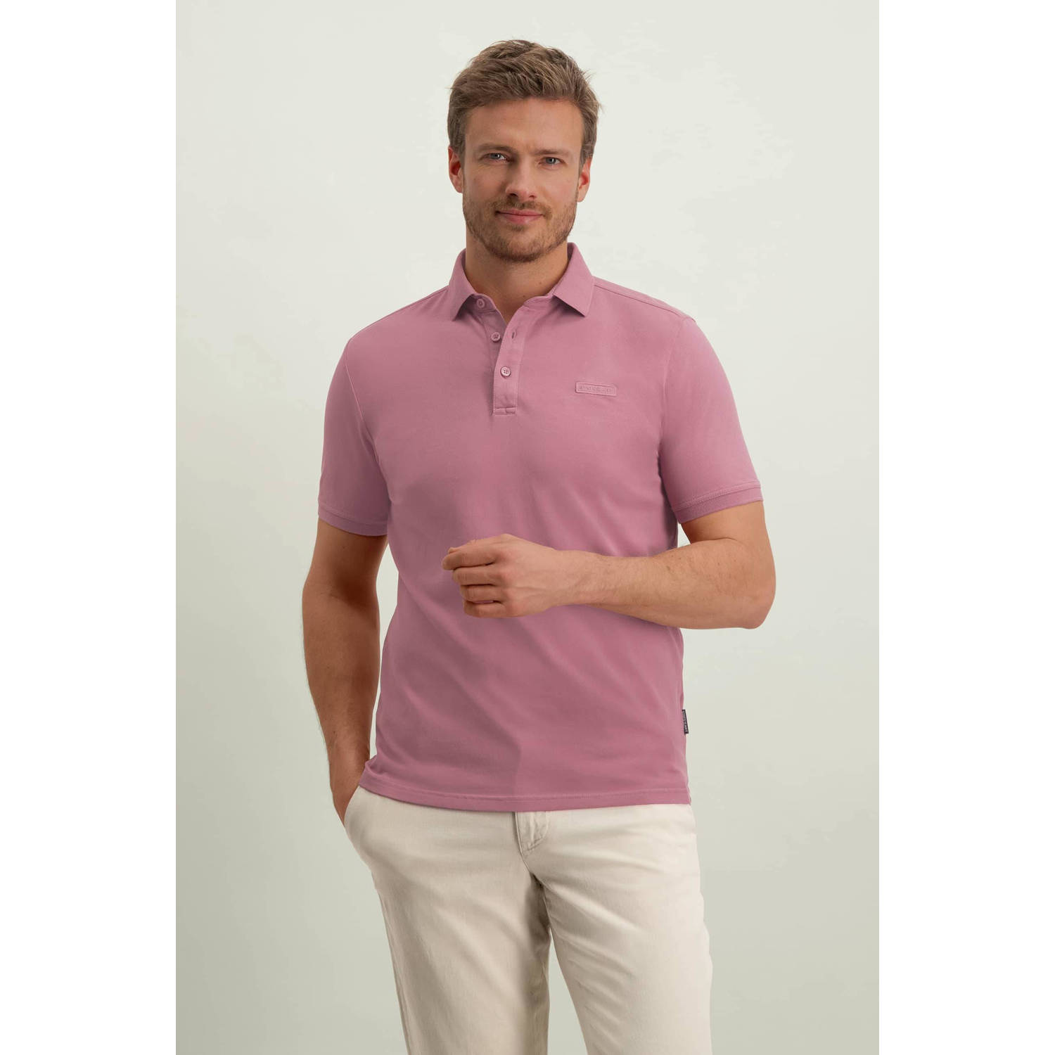 State of Art regular fit polo met logo 4300 flamingouni