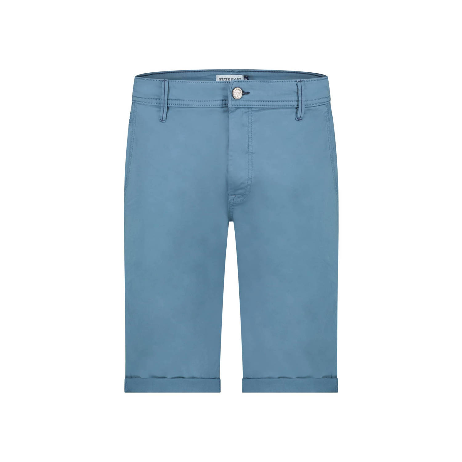 State of Art Blauwe Chino Shorts Blue Heren