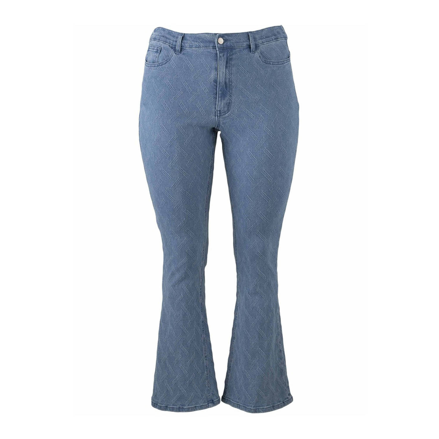 STUDIO flared jeans medium blue denim