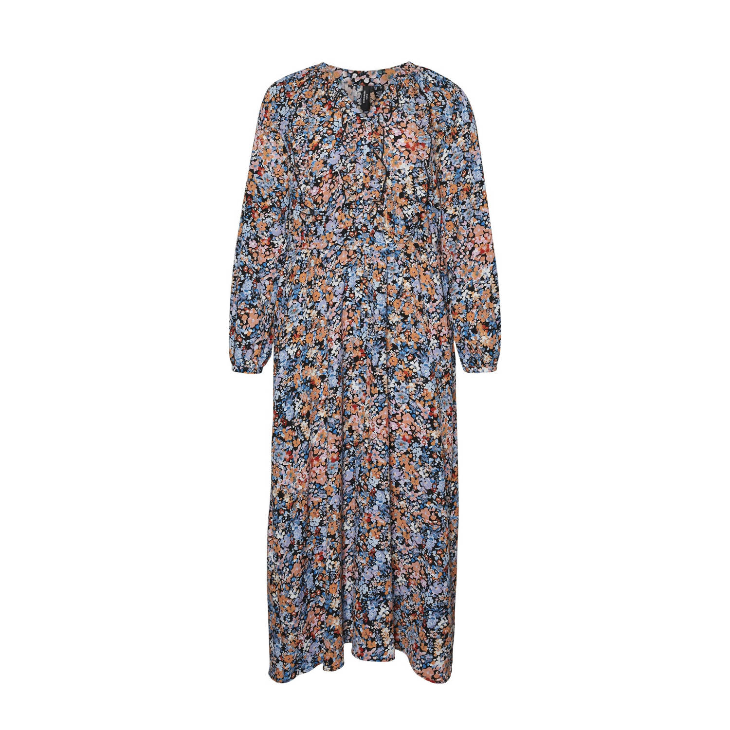 VERO MODA CURVE gebloemde maxi jurk VMCGINNY multi