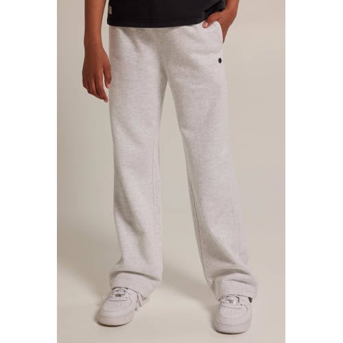 America Today gemêleerde wide leg joggingbroek grijs afbeelding