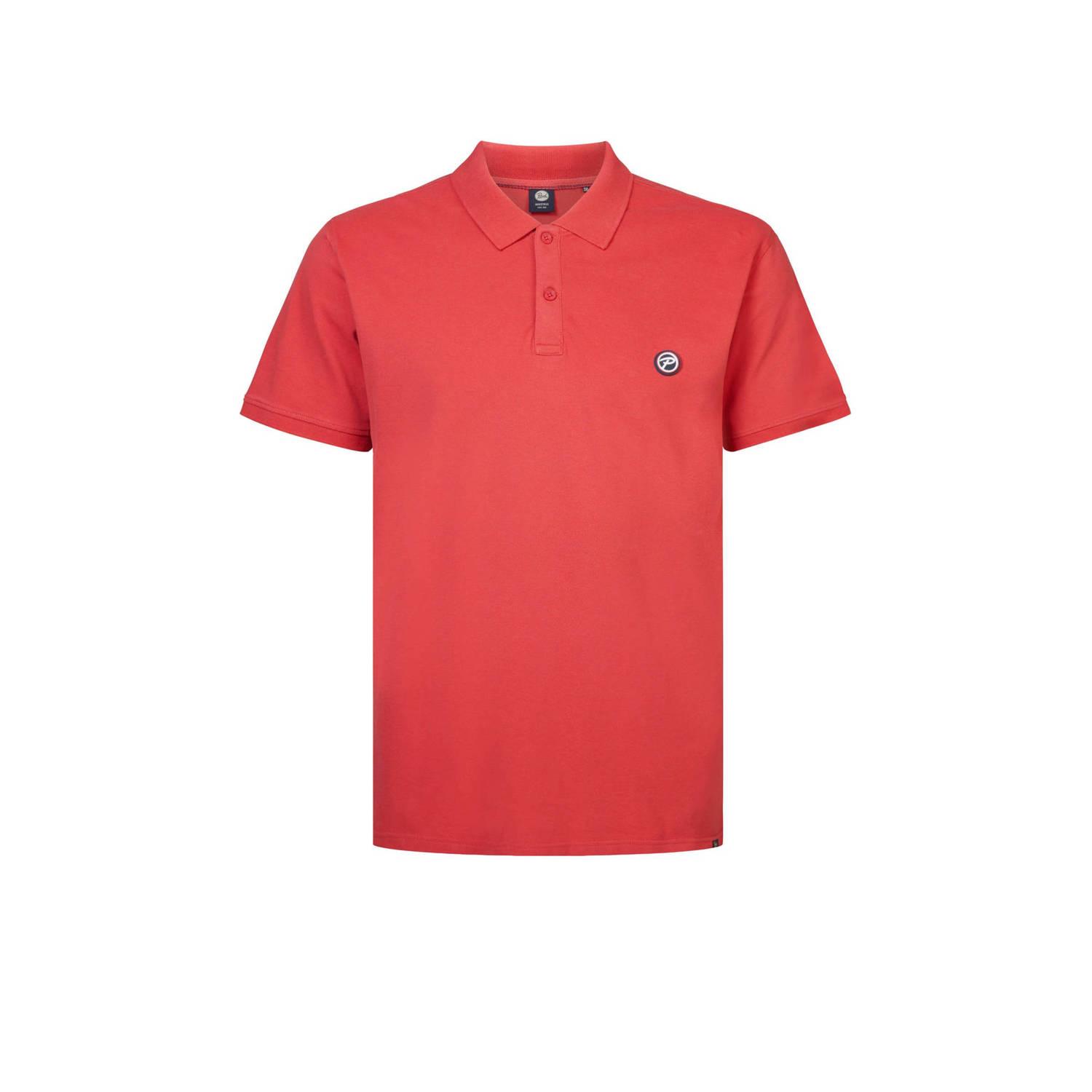 Petrol industries Plus Size polo met logo red melon