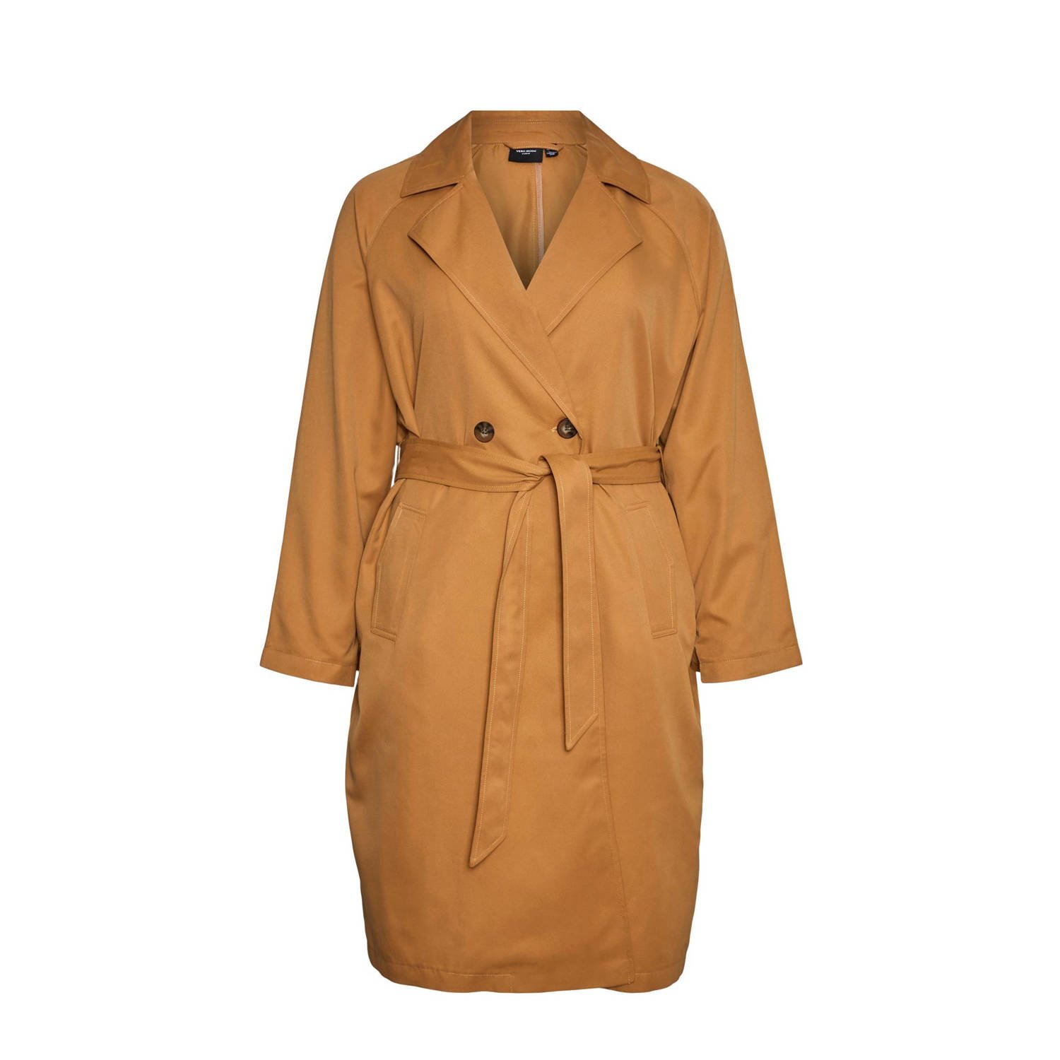 VERO MODA CURVE trenchcoat jas VMCLOU camel