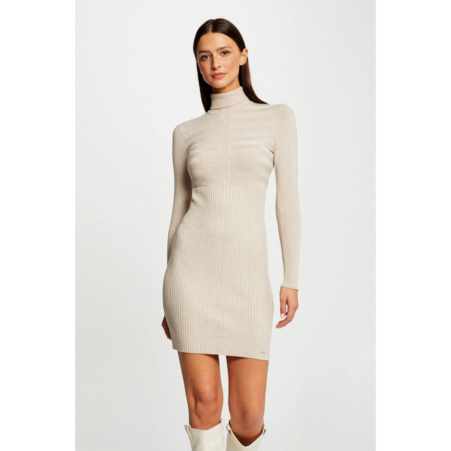 Morgan jurk beige