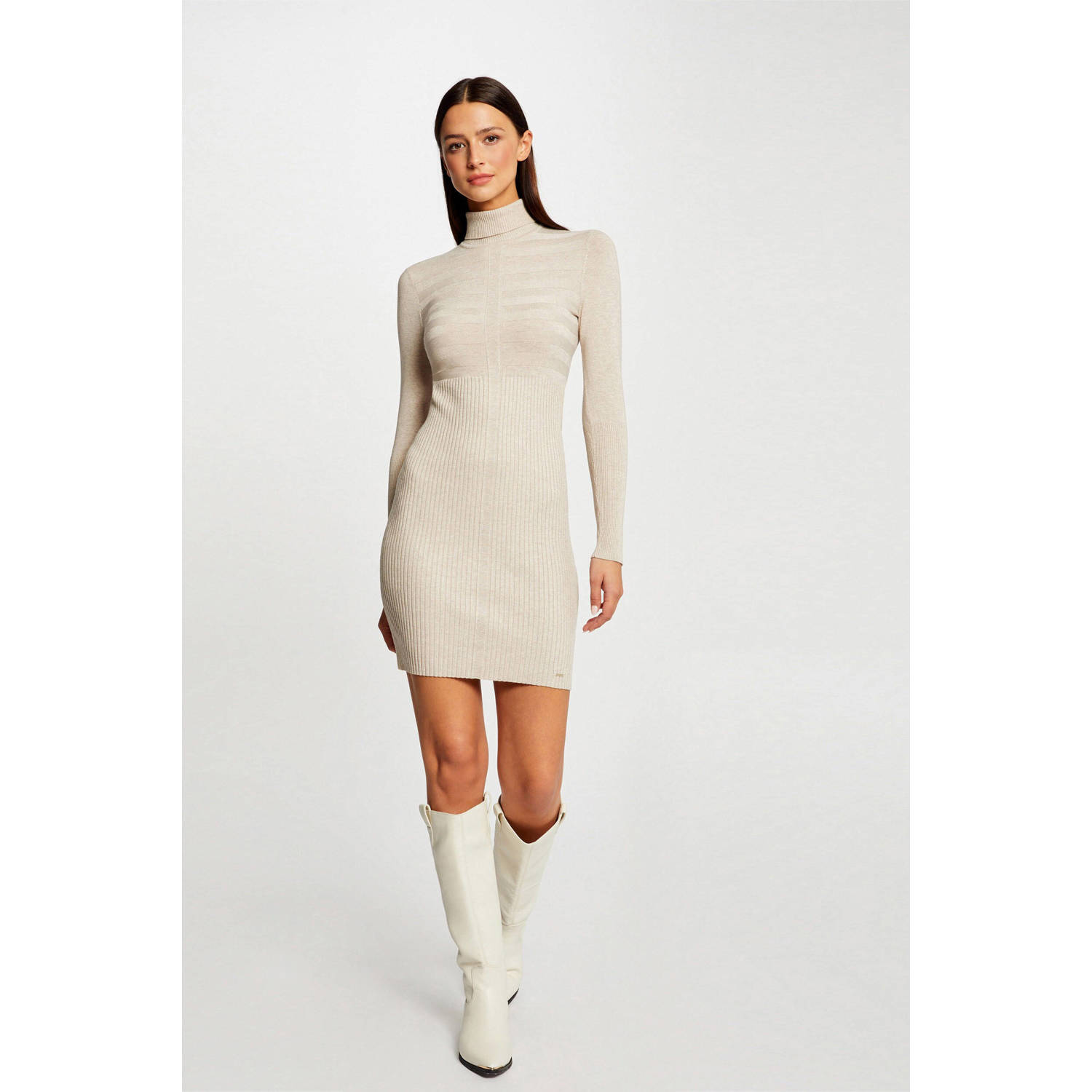 Morgan jurk beige