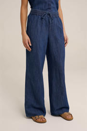 thumbnail: WE Fashion Blue Ridge loose fit broek dark blue denim