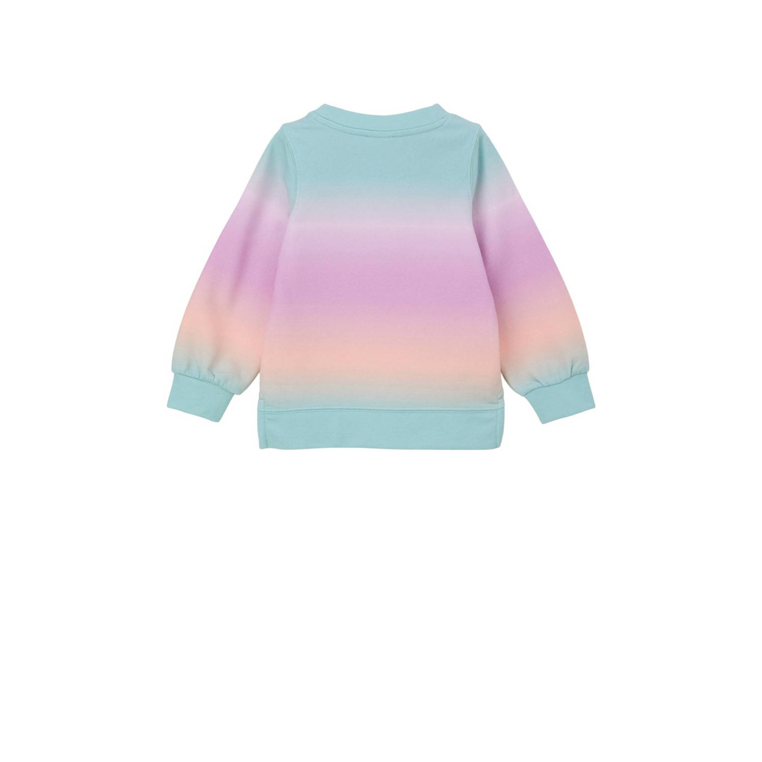 s.Oliver dip-dye sweater lila blauw zalm