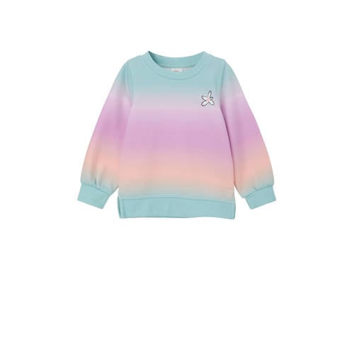 s.Oliver dip-dye sweater lila/blauw/zalm