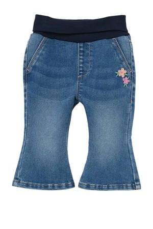 baby flared jeans medium blue denim