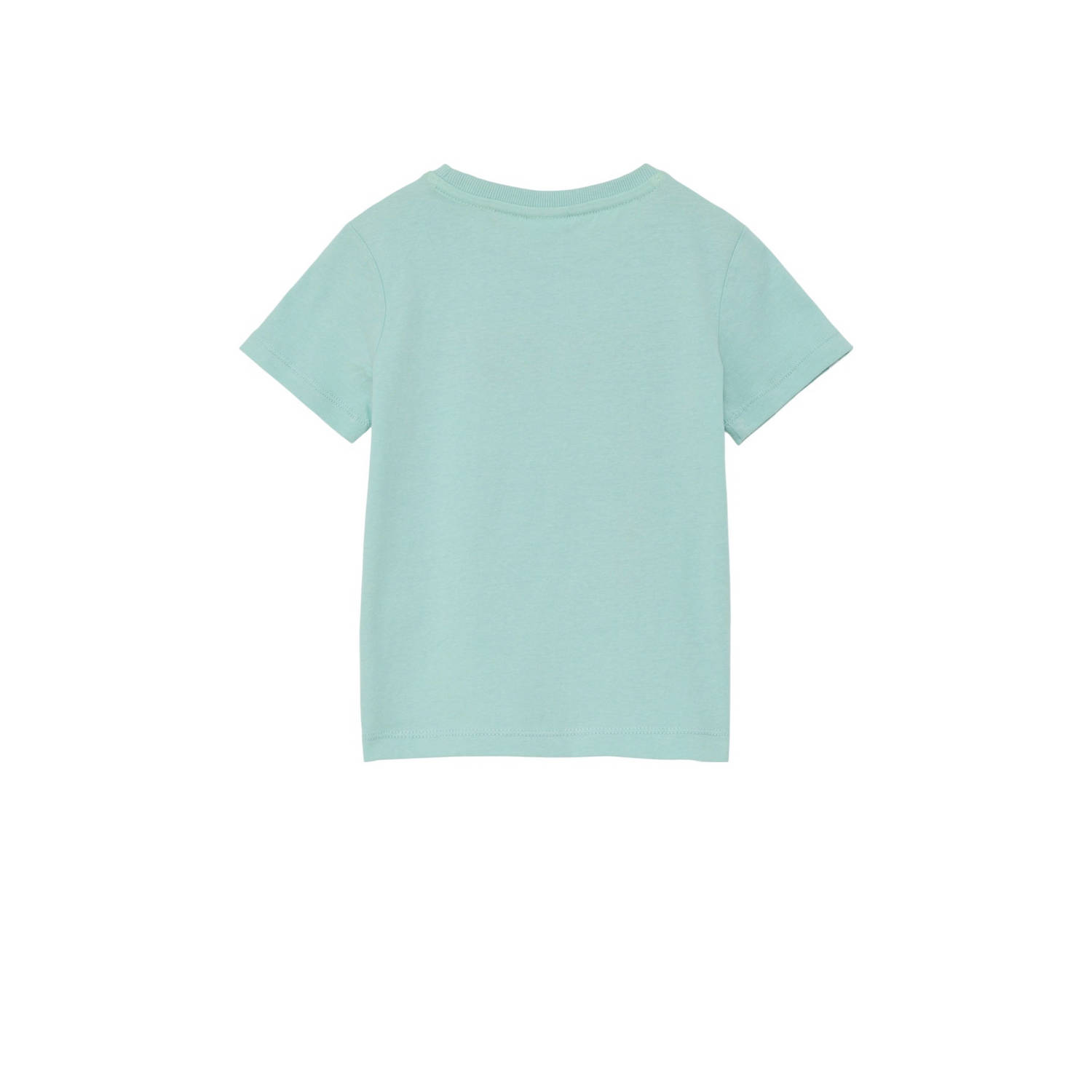 s.Oliver T-shirt met printopdruk turquoise