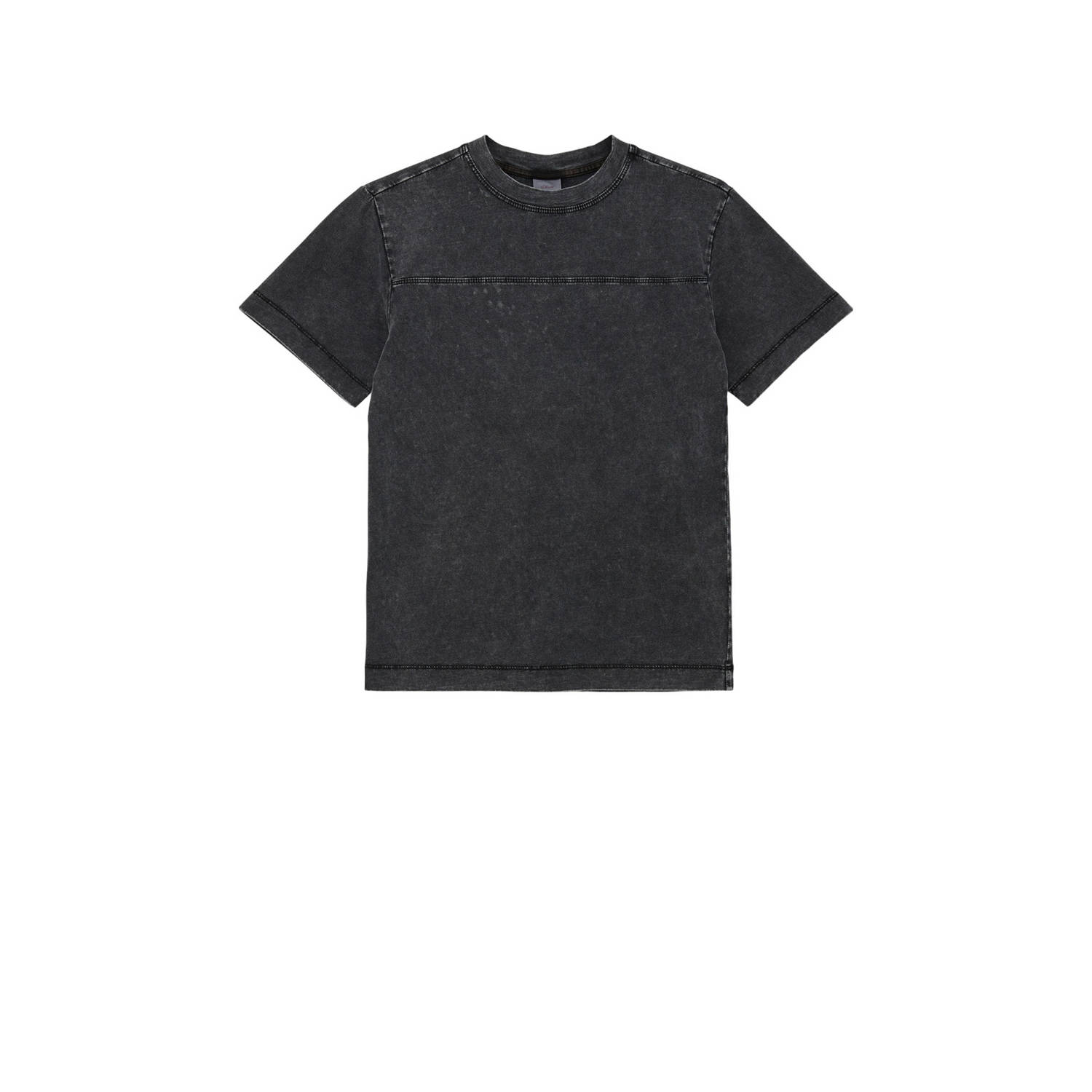 S.Oliver T-shirt zwart Jongens Katoen Ronde hals Effen 158 164