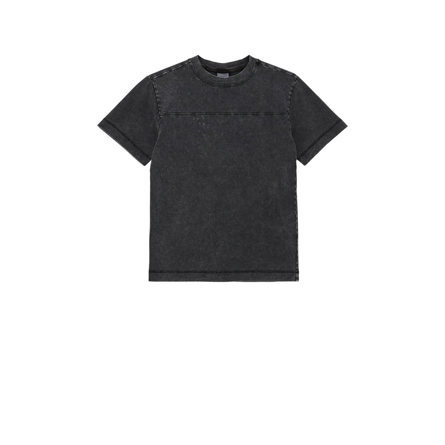 S.Oliver T-shirt zwart Jongens Katoen Ronde hals Effen 164