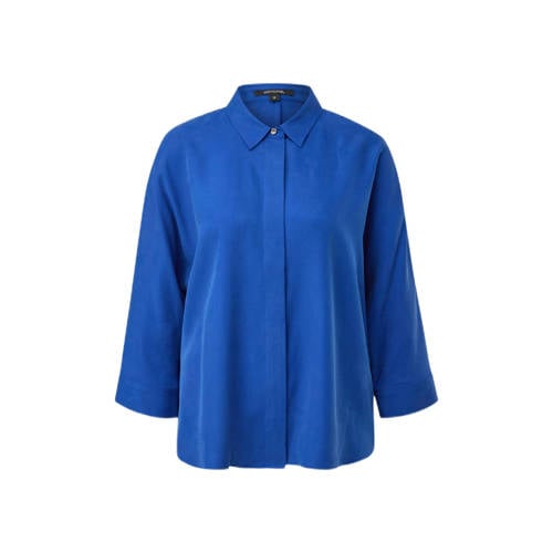 comma geweven blouse blauw