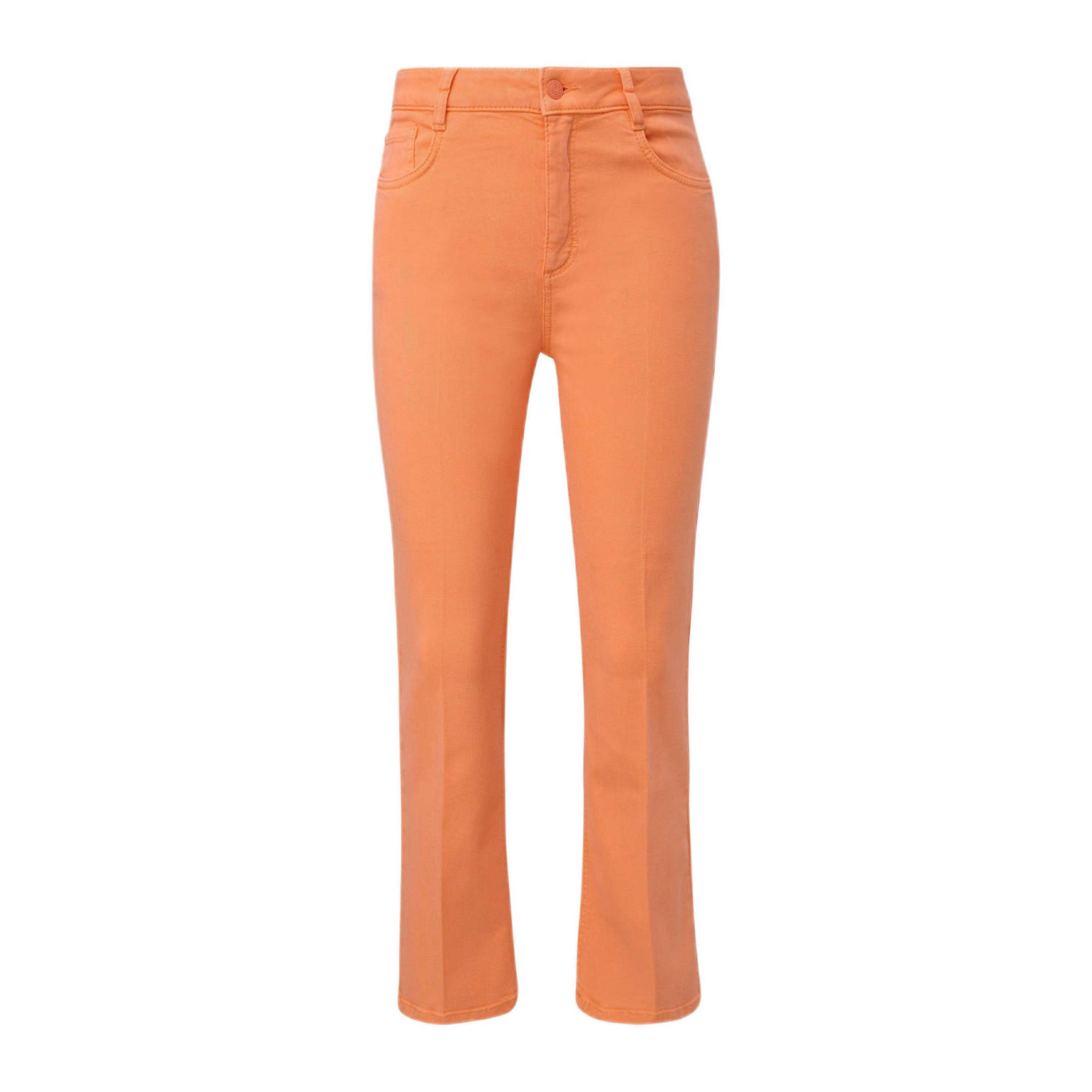 comma casual identity cropped flared broek oranje