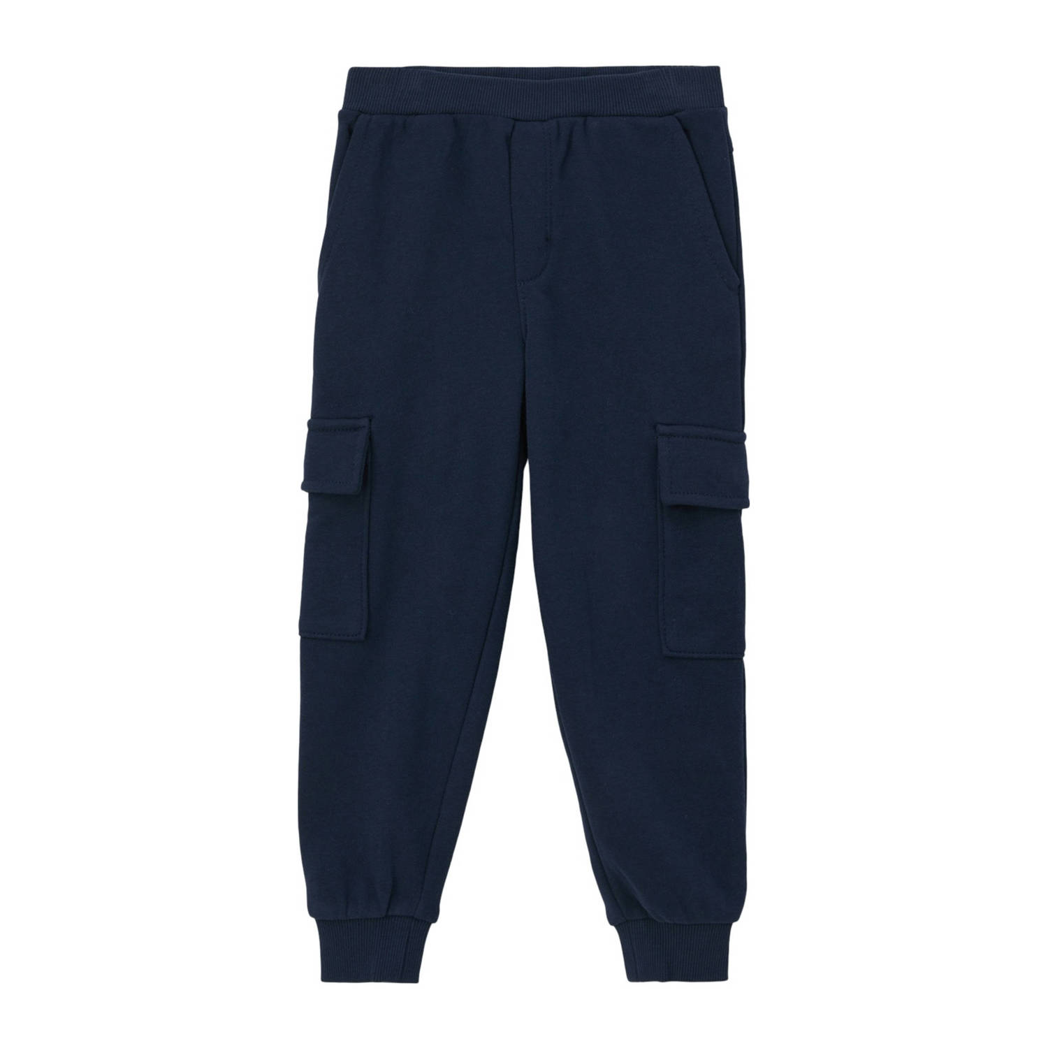 S.Oliver regular fit joggingbroek donkerblauw Jongens Sweat Effen 104