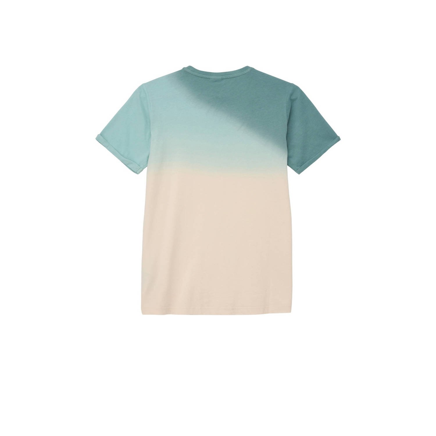 s.Oliver dip-dye T-shirt turquoise beige