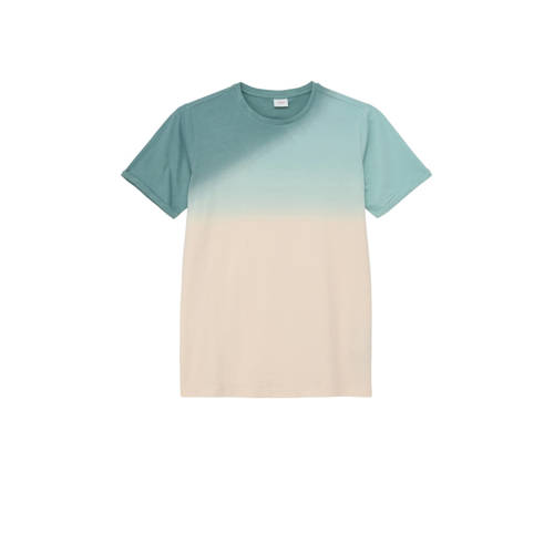 s.Oliver dip-dye T-shirt turquoise/beige