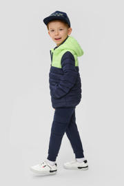 thumbnail: s.Oliver gewatteerde zomerjas donkerblauw/lime groen