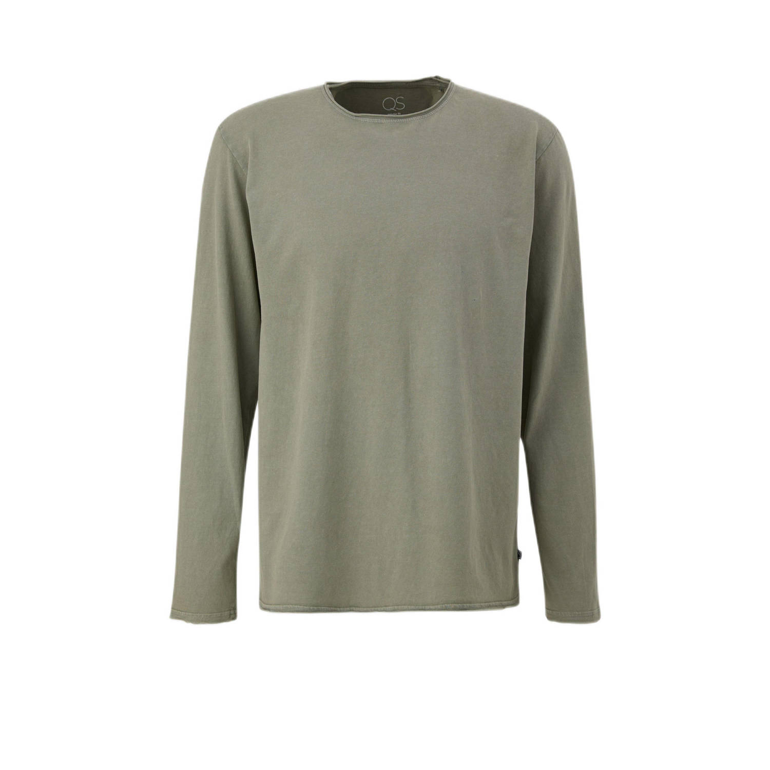 Q S by s.Oliver regular fit longsleeve olijfgroen