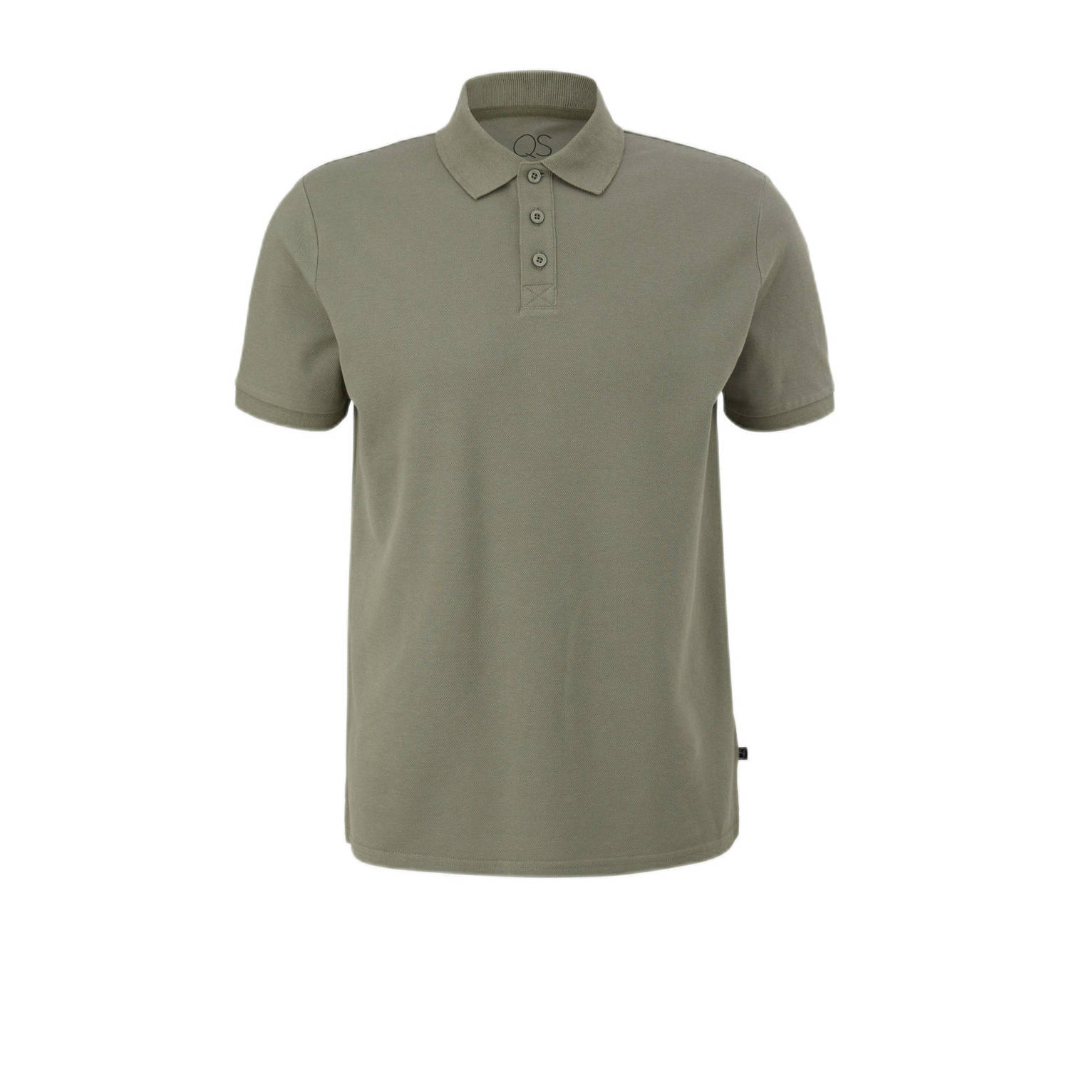 Q S by s.Oliver regular fit polo olijfgroen