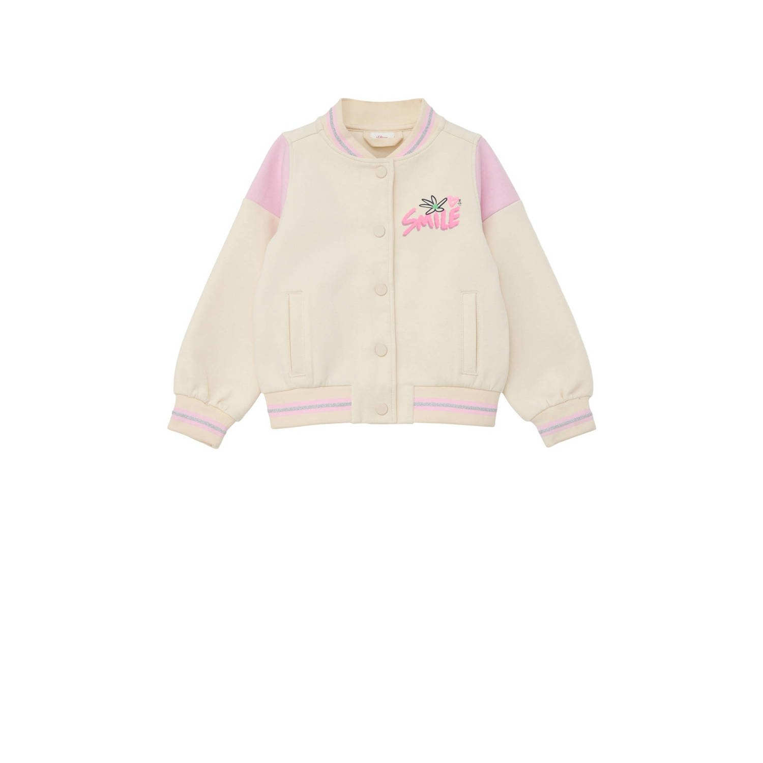 s.Oliver baseball jacket ecru roze