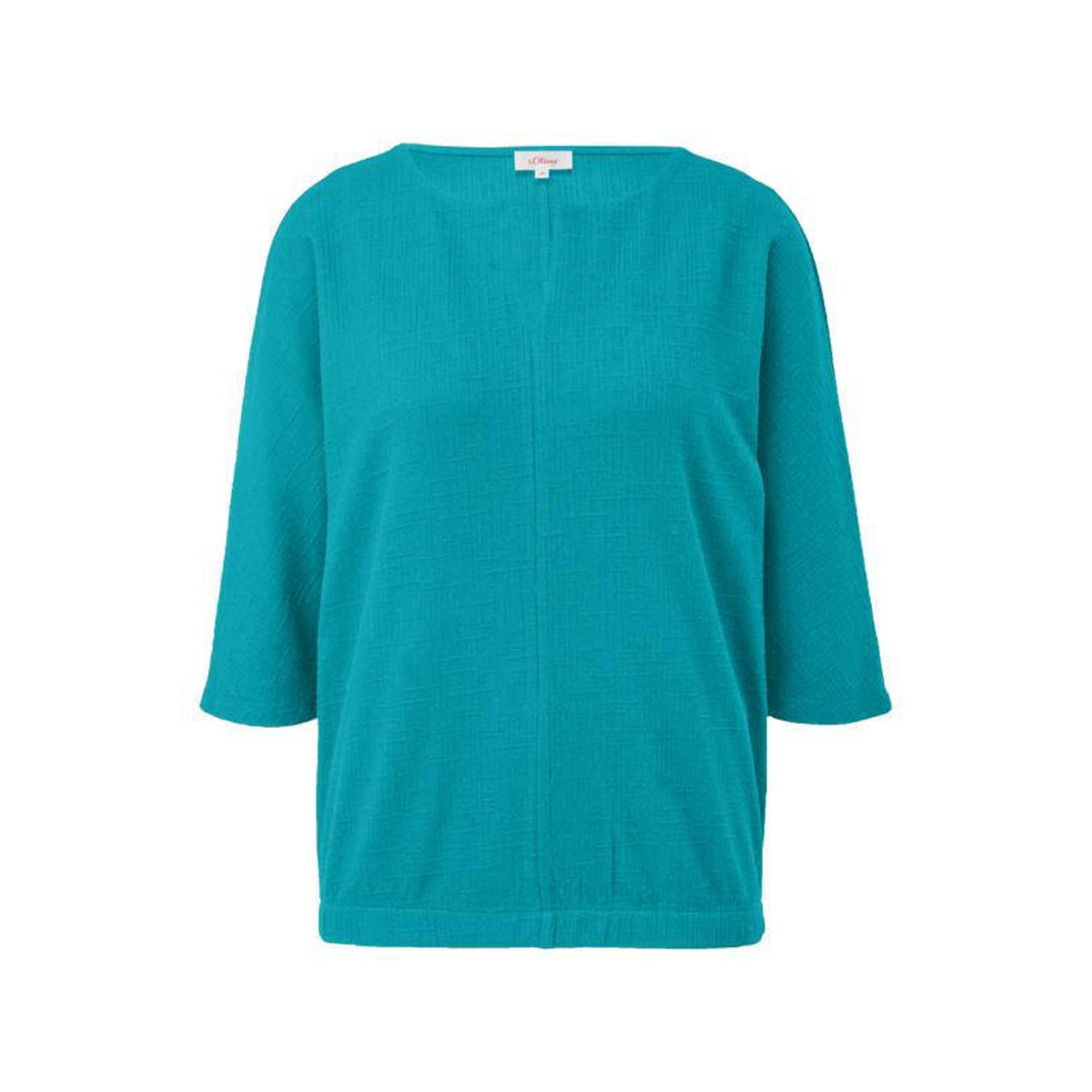 S.Oliver jersey blousetop turquoise