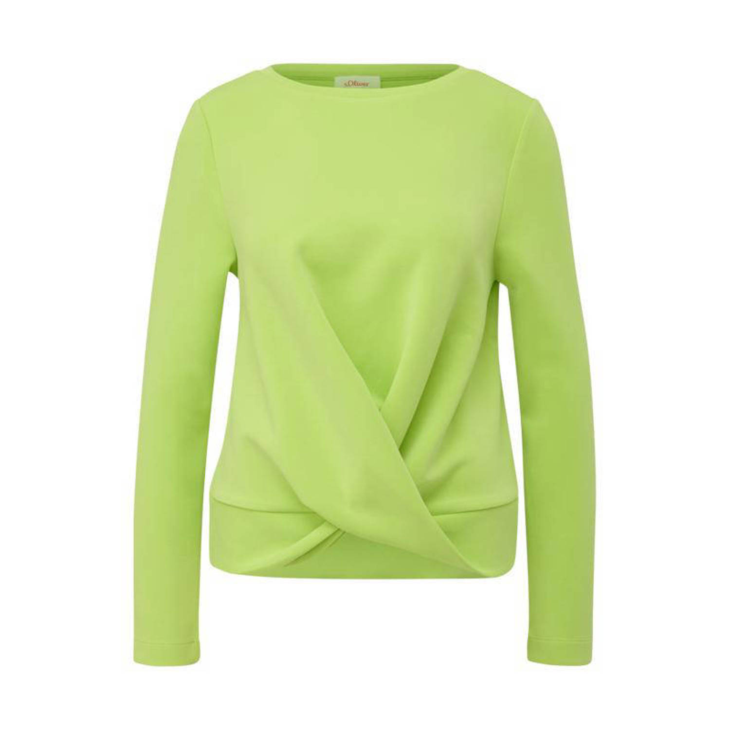 S.Oliver sweat top limegroen